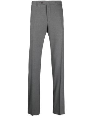 Canali Wool Tailored Trousers - Grey
