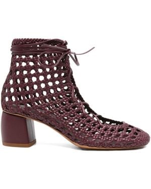 Forte Forte Botas con cordones y tacón de 55 mm - Morado