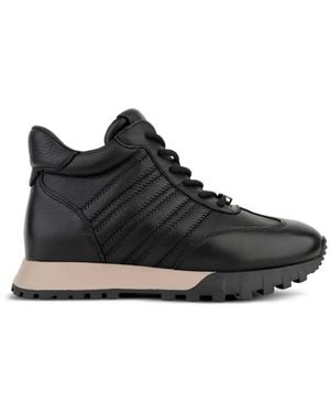 Linda Baumann Quilted High-Top Trainers - Black