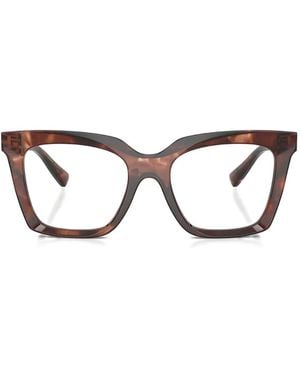 Dolce & Gabbana Lunettes De Vue À Monture Papillon - Marron