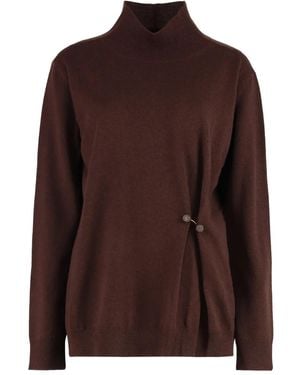 Fabiana Filippi Pull À Col Roulé - Marron