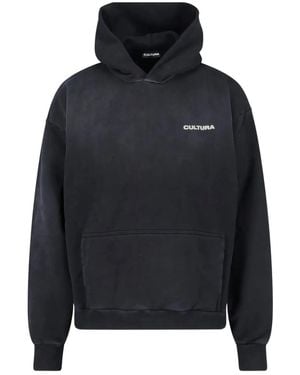 Cultura Hoodie mit Logo - Blau