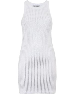 The Attico Crystal-Embellished Tank Dress - White
