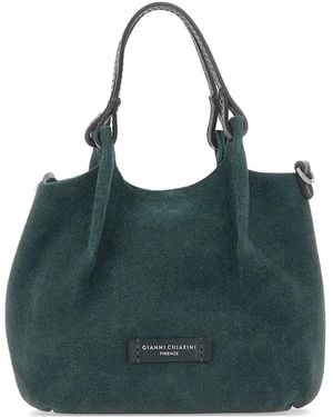 Gianni Chiarini Dua Suede Tote Bag - Green