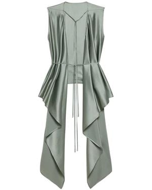 Helmut Lang Scarf-Drape Top - Green