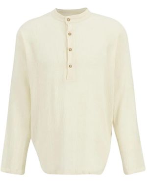 SPIRITUM TULUM T-Shirt En Coton À Manches Longues - Blanc