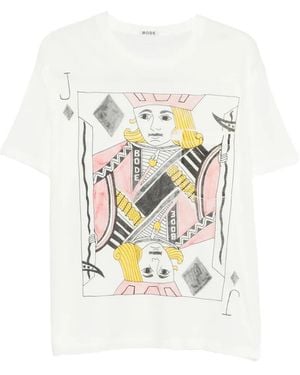 Bode Jack Diamonds T-Shirt Met Zak - Wit