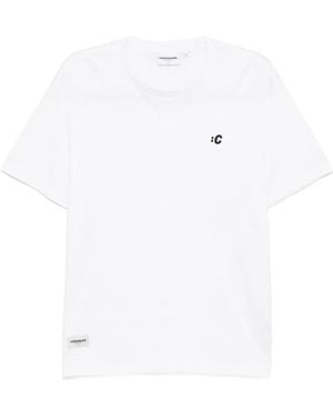 Chocoolate Logo-Embroidered T-Shirt - White