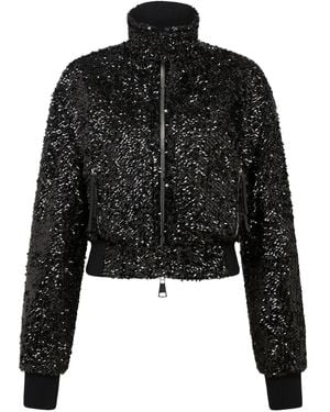 16Arlington Cosima Sequin Embellished Bomber Jacket - Black