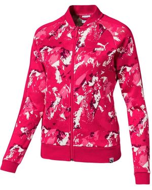 PUMA Printed Track Jacket - Red