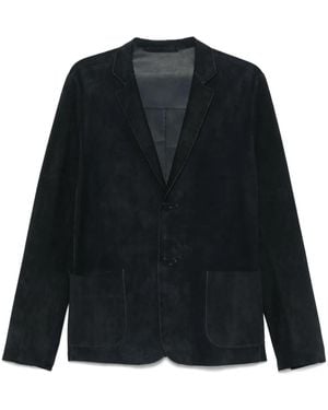 Salvatore Santoro Suede Blazer - Black