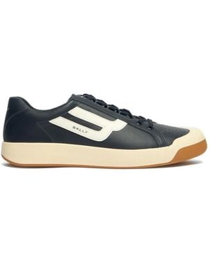 Bally Competition Leather Sneakers - Blue