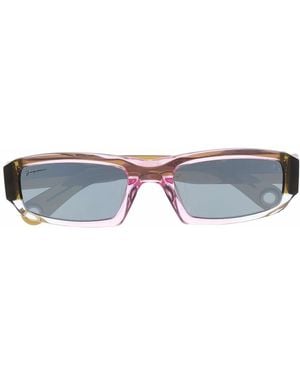 Jacquemus Thin Square Frame Sunglasses - Blue