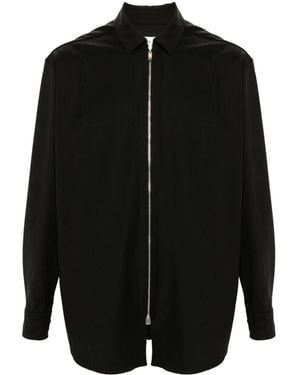 Soulland Derry Zipped Shirt - Black
