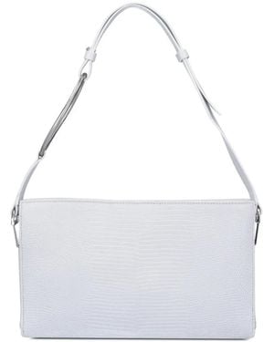 Dondup Lizard-Effect Tote Bag - White