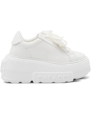 Casadei Pearl-embellishment sneakers - Blanco