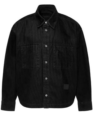 WOOYOUNGMI Chest-Pocket Cotton Shirt - Black