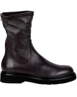 Guglielmo Rotta Kent Rear-Zip Ankle Boots - Black