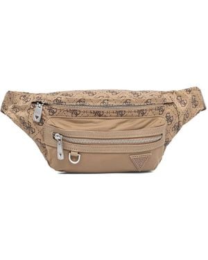 Guess Berlin 4G Logo-Print Belt Bag - Natural