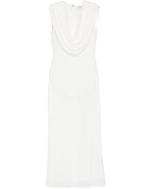 ROTATE BIRGER CHRISTENSEN Cowl-Neck Maxi Dress - White