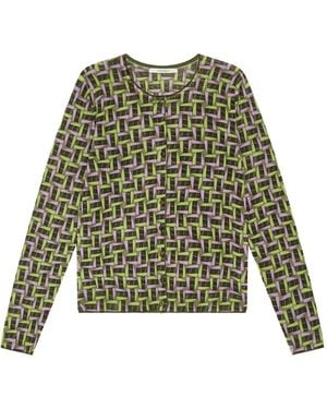 Maliparmi Patterned Cardigan - Green