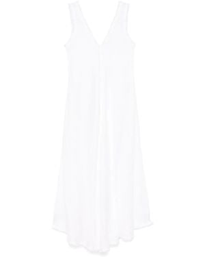 P.A.R.O.S.H. Fringe Edge Maxi Dress - White