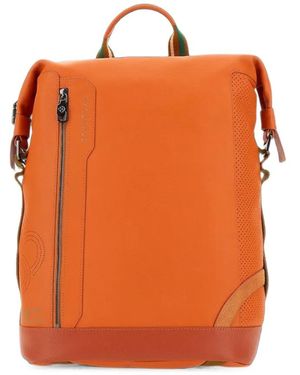 Scharlau Blondin Leather Backpack - Orange