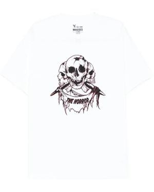 Y's Yohji Yamamoto Skull-Print T-Shirt - White
