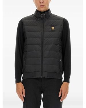 Belstaff Circuit Logo-Detail Gilet - Black