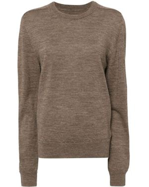 Maison Margiela Elbow Patch Jumper - Brown