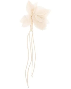 Antonelli Broche À Design De Fleur - Blanc