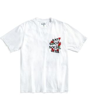 ANTI SOCIAL SOCIAL CLUB Embroidered Rose Kkotch T-Shirt - White