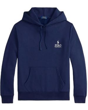 Polo Ralph Lauren Logo-Detail Hoodie - Blue