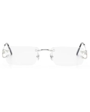Cartier Décor C Rimless Glasses - White