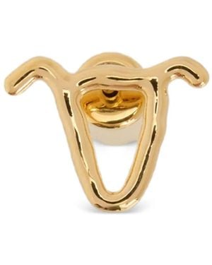 Jil Sander Boucle D'Oreille À Logo Signe Du Zodiaque - Metallic