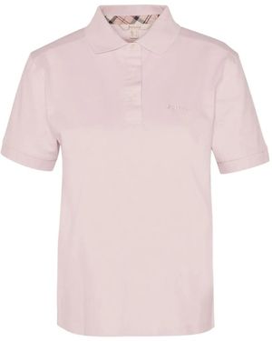 Barbour Bowford Logo-Embroidered Polo Shirt - Pink
