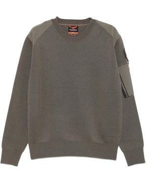 Parajumpers Crew-Neck Panelled Sweatshirt - Grey