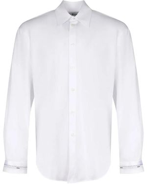 MSGM Buttoned Long-Sleeve Shirt - White