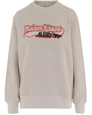 Autry Sudadera con apliques de x Maison Kitsuné - Gris