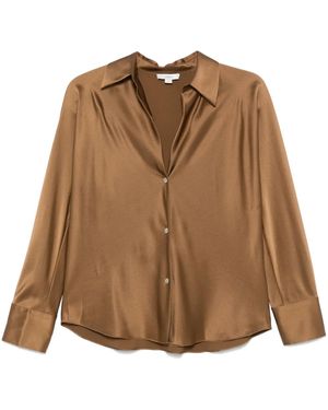 Vince Satin Shirt - Brown