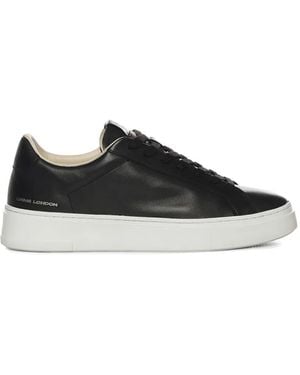 Crime London Extralight Leather Trainers - Black