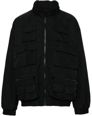 Golden Goose Hooded Cargo Windbreaker - Black