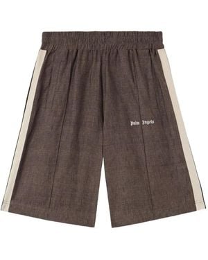 Palm Angels Classic Logo Track Shorts - Grey
