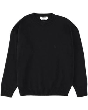 MSGM Crew-neck Jumper - Black