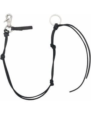 Our Legacy Ladon Leather Keyring - Black