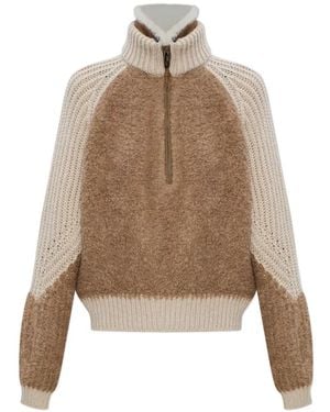 Sease Zipped Sweater - Natural