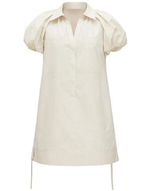 3.1 Phillip Lim Puff-Sleeve Mini Dress - White