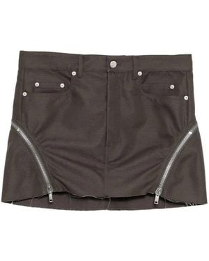 Rick Owens Bolan Banana Mini Skirt - Grey