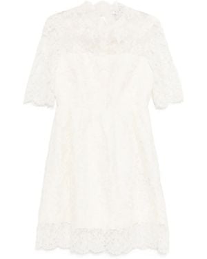 Dice Kayek Abito Con Ricamo - Bianco