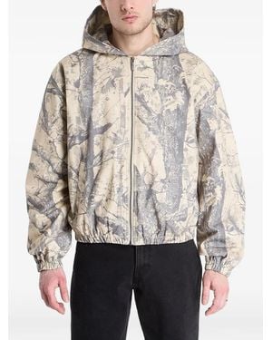 Karlkani Signature Wood Camo Jacket - Grey